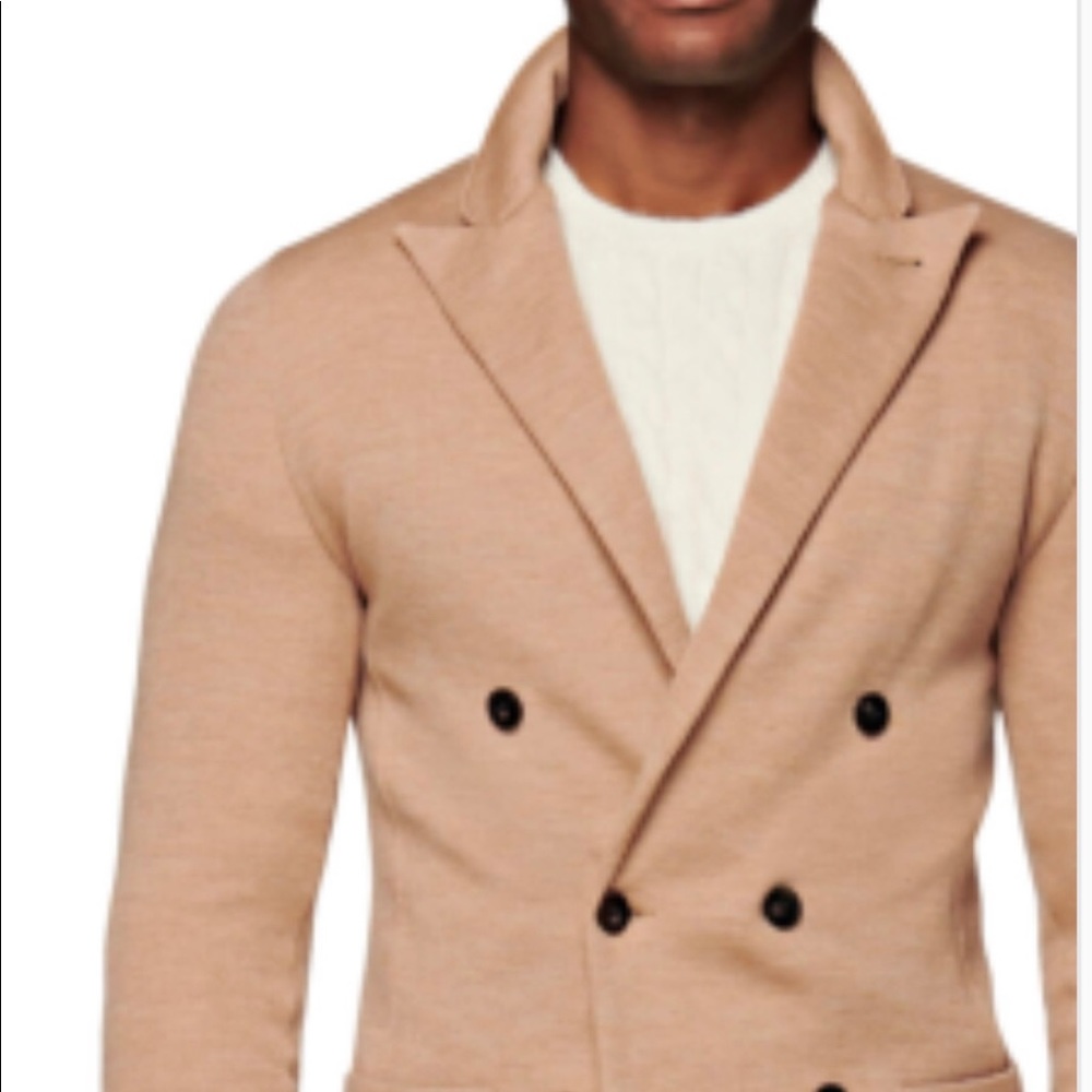Suitsupply Havana doublebreast wool sweater jacket